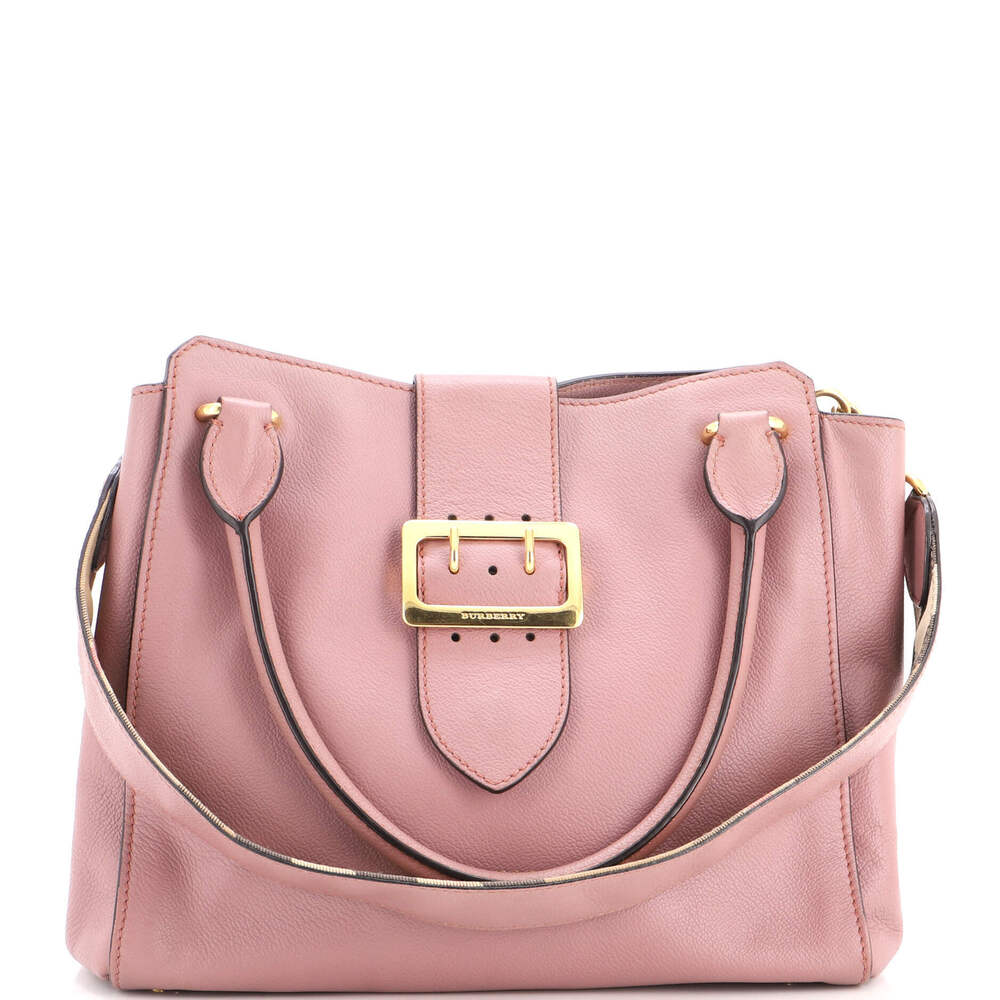 Burberry Medium Buckle Tote Leather